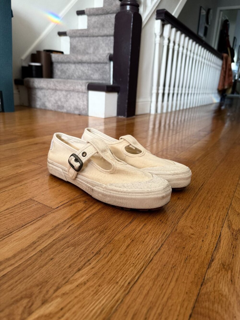 Vans Cream Mary Janes